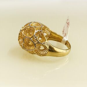 Fine Jewelry 18 Kt Hallmark  Solid Yellow Gold Women'S Ring Size 5-9