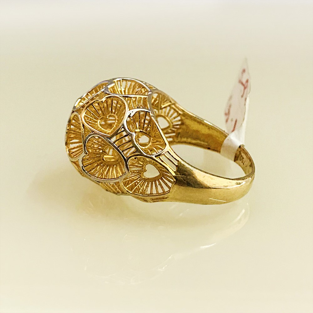 Fine Jewelry 18 Kt Hallmark Solid Yellow Gold Women'S Ring Size 5-9 - Image 3