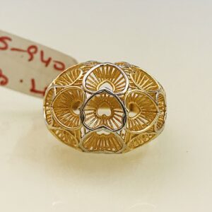 Fine Jewelry 18 Kt Hallmark  Solid Yellow Gold Women'S Ring Size 5-9