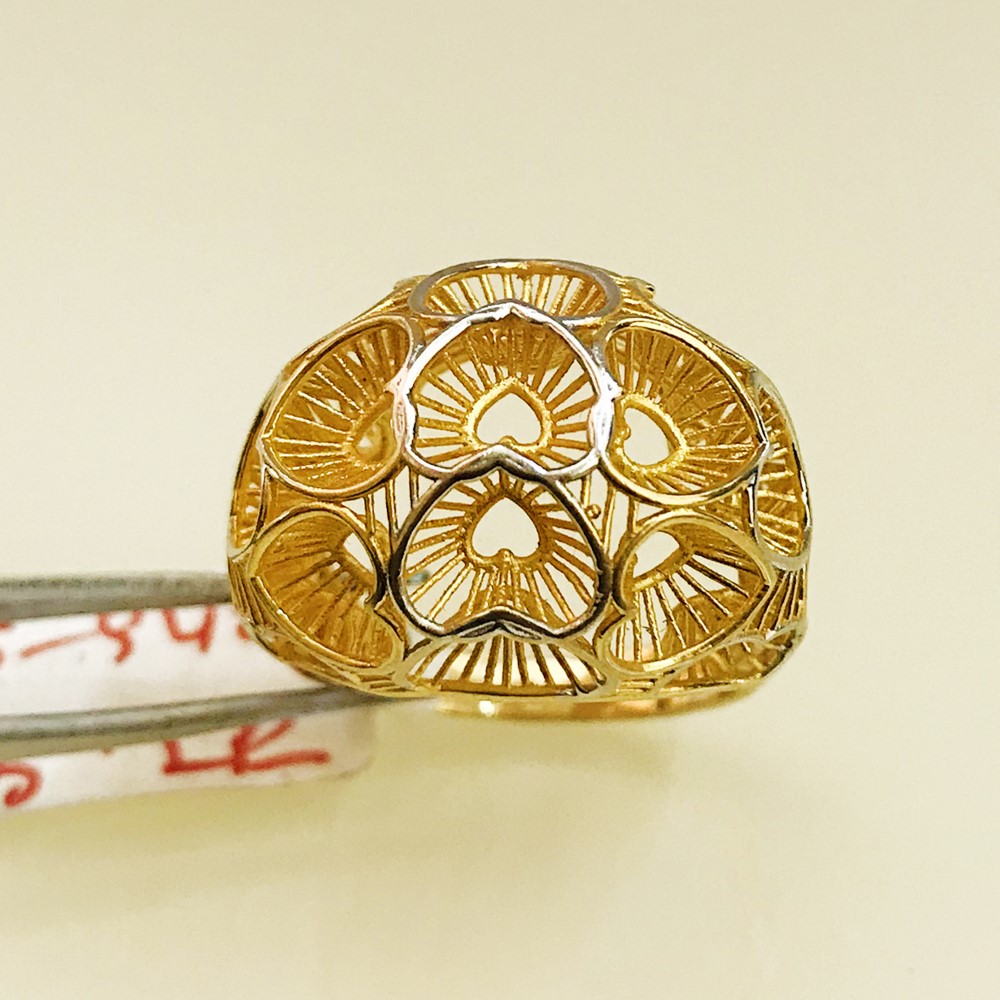 Fine Jewelry 18 Kt Hallmark  Solid Yellow Gold Women'S Ring Size 5-9