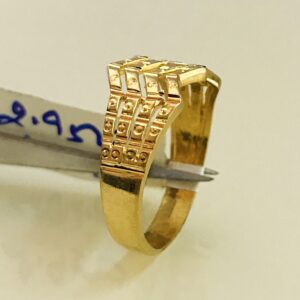 Fine Jewelry 18 Kt Hallmark  Solid Yellow Gold Women'S Ring Size 5-9