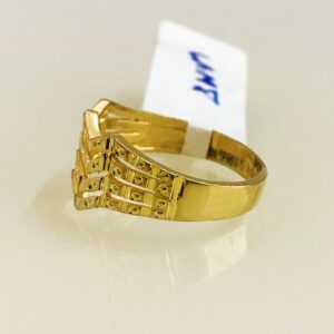 Fine Jewelry 18 Kt Hallmark  Solid Yellow Gold Women'S Ring Size 5-9