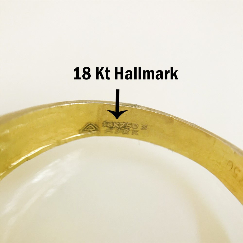 Fine Jewelry 18 Kt Hallmark Solid Yellow Gold Women'S Ring Size 5-9 - Image 3