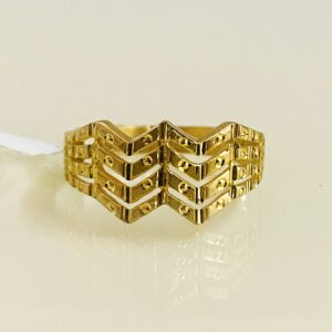 Fine Jewelry 18 Kt Hallmark  Solid Yellow Gold Women'S Ring Size 5-9