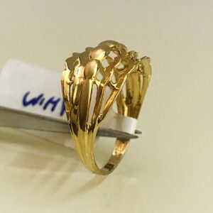 Fine Jewelry 18 Kt Hallmark  Solid Yellow Gold Women'S Ring Size 5-9