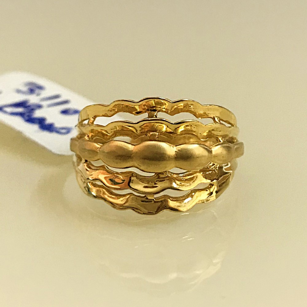 Fine Jewelry 18 Kt Hallmark Solid Yellow Gold Women'S Ring Size 5-9 - Image 2