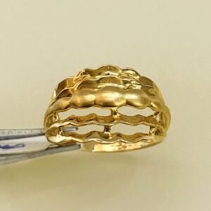 Fine Jewelry 18 Kt Hallmark  Solid Yellow Gold Women'S Ring Size 5-9