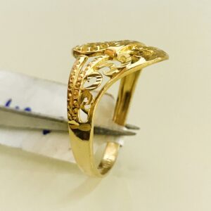 Fine Jewelry 18 Kt Hallmark  Solid Yellow Gold Women'S Ring Size 5-9