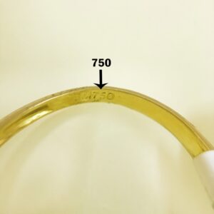 Fine Jewelry 18 Kt Hallmark  Solid Yellow Gold Women'S Ring Size 5-9