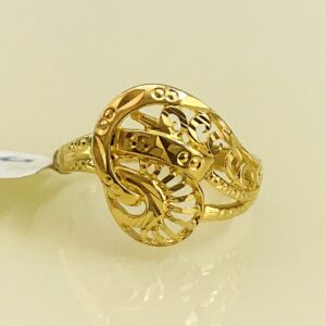 Fine Jewelry 18 Kt Hallmark  Solid Yellow Gold Women'S Ring Size 5-9