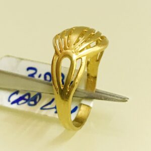 Fine Jewelry 18 Kt Hallmark  Solid Yellow Gold Women'S Ring Size 5-9