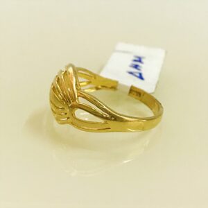 Fine Jewelry 18 Kt Hallmark  Solid Yellow Gold Women'S Ring Size 5-9