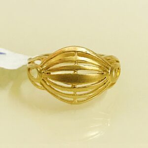 Fine Jewelry 18 Kt Hallmark  Solid Yellow Gold Women'S Ring Size 5-9