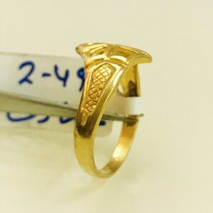 Fine Jewelry 18 Kt Hallmark  Solid Yellow Gold Women'S Ring Size 5-9