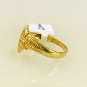 Fine Jewelry 18 Kt Hallmark  Solid Yellow Gold Women'S Ring Size 5-9