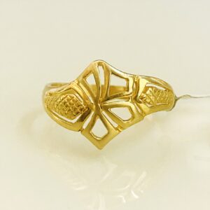 Fine Jewelry 18 Kt Hallmark  Solid Yellow Gold Women'S Ring Size 5-9
