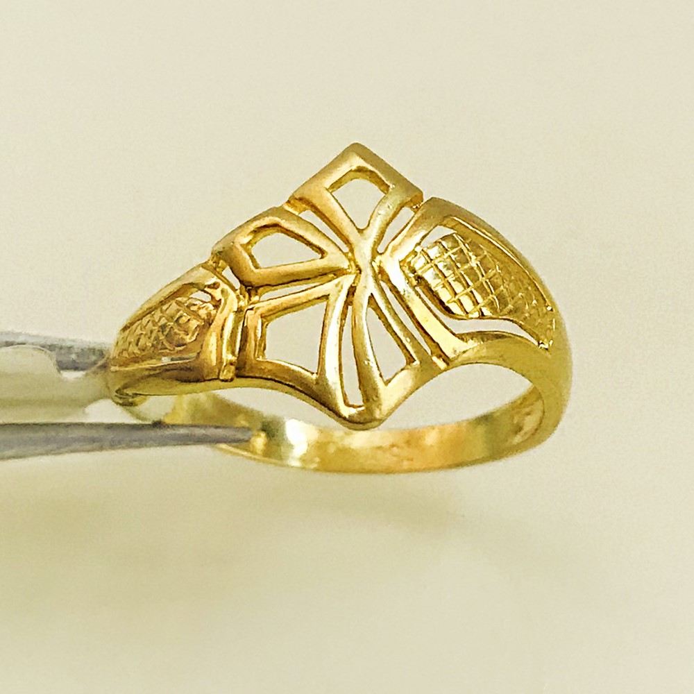 Fine Jewelry 18 Kt Hallmark  Solid Yellow Gold Women'S Ring Size 5-9