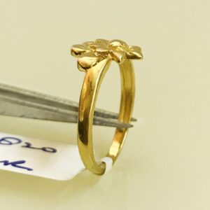 Fine Jewelry 18 Kt Hallmark  Solid Yellow Gold Women'S Ring Size 5-9