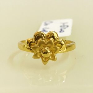 Fine Jewelry 18 Kt Hallmark  Solid Yellow Gold Women'S Ring Size 5-9