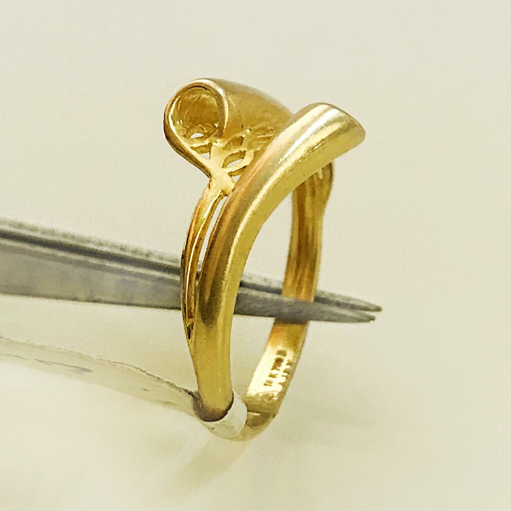 Fine Jewelry 18 Kt Hallmark Solid Yellow Gold Women'S Ring Size 5-9 - Image 5