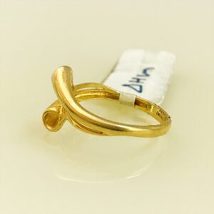 Fine Jewelry 18 Kt Hallmark  Solid Yellow Gold Women'S Ring Size 5-9