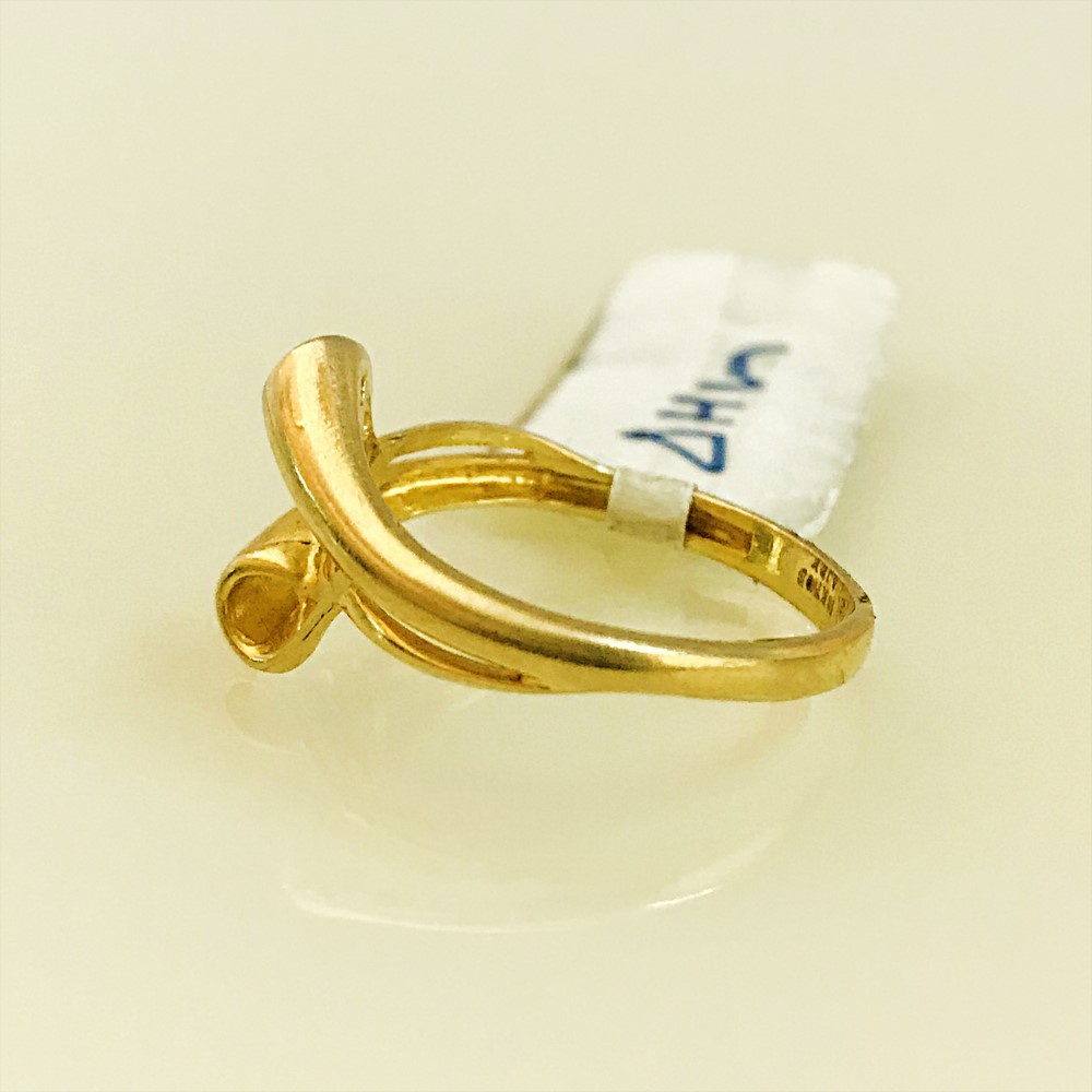 Fine Jewelry 18 Kt Hallmark Solid Yellow Gold Women'S Ring Size 5-9 - Image 4
