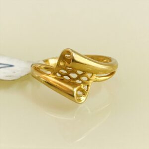 Fine Jewelry 18 Kt Hallmark  Solid Yellow Gold Women'S Ring Size 5-9