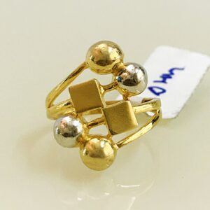 Fine Jewelry 18 Kt Hallmark  Solid Yellow Gold Women'S Ring Size 5-9