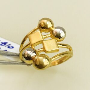 Fine Jewelry 18 Kt Hallmark  Solid Yellow Gold Women'S Ring Size 5-9