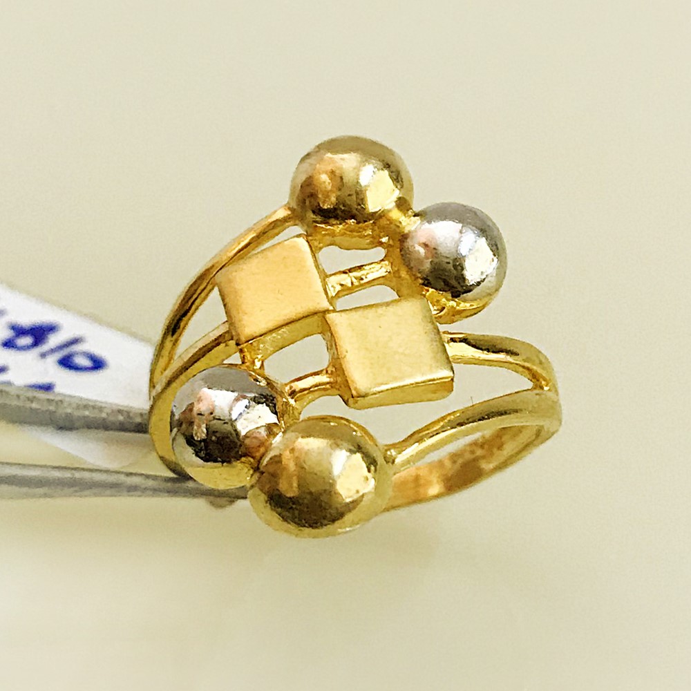 Fine Jewelry 18 Kt Hallmark  Solid Yellow Gold Women'S Ring Size 5-9