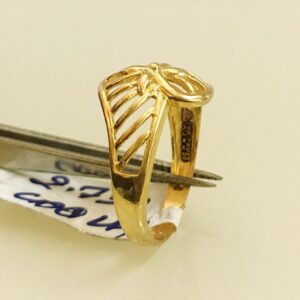 Fine Jewelry 18 Kt Hallmark  Solid Yellow Gold Women'S Ring Size 5-9