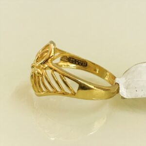 Fine Jewelry 18 Kt Hallmark  Solid Yellow Gold Women'S Ring Size 5-9