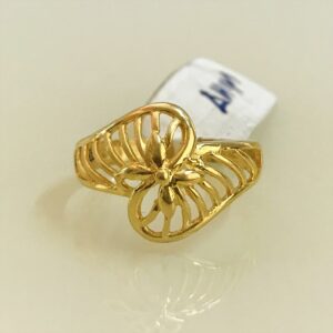 Fine Jewelry 18 Kt Hallmark  Solid Yellow Gold Women'S Ring Size 5-9