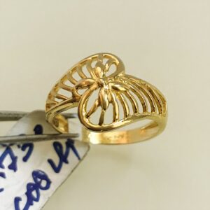 Fine Jewelry 18 Kt Hallmark  Solid Yellow Gold Women'S Ring Size 5-9