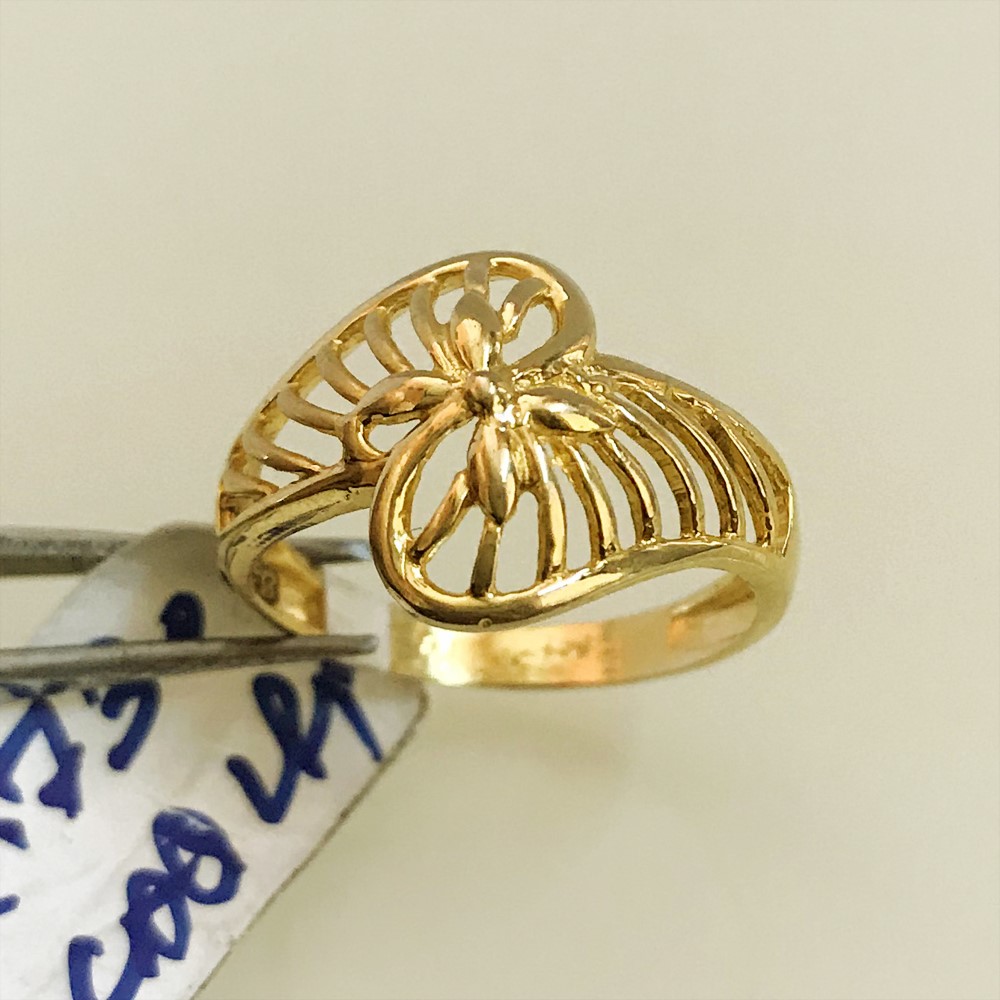 Fine Jewelry 18 Kt Hallmark  Solid Yellow Gold Women'S Ring Size 5-9