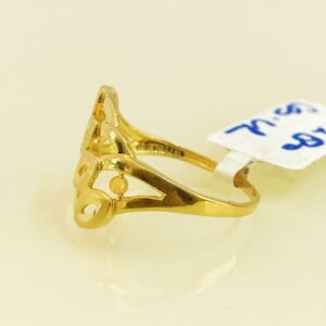 Fine Jewelry 18 Kt Hallmark  Solid Yellow Gold Women'S Ring Size 5-9
