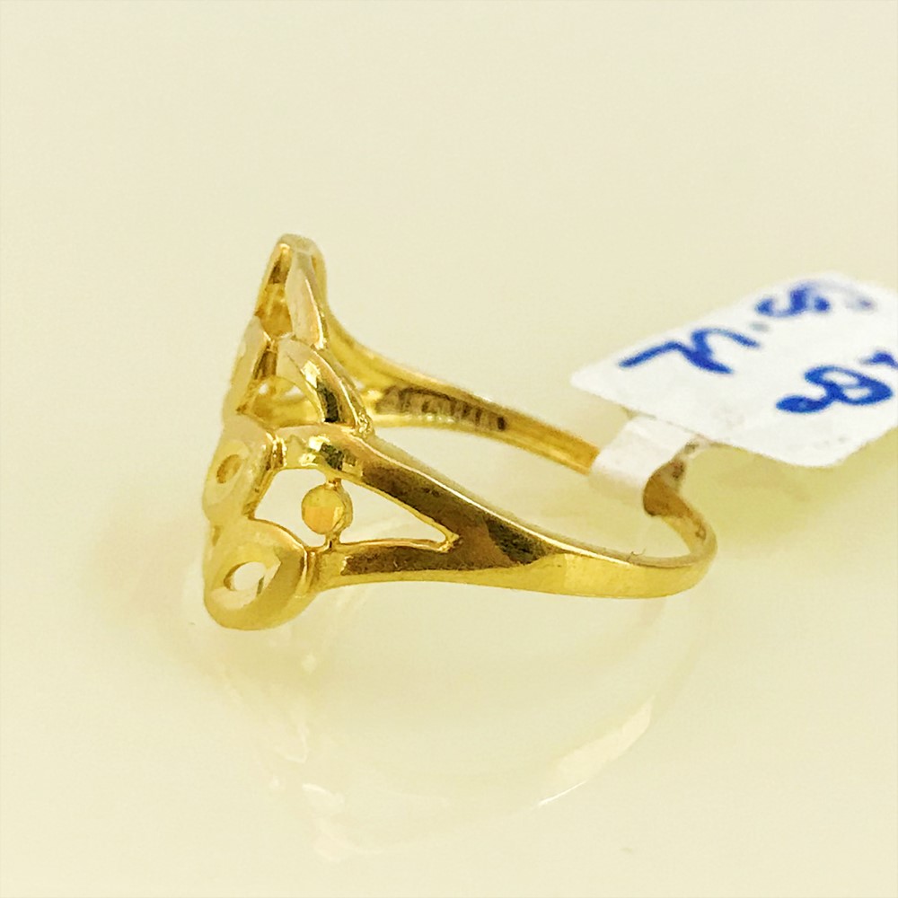 Fine Jewelry 18 Kt Hallmark Solid Yellow Gold Women'S Ring Size 5-9 - Image 5