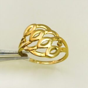 Fine Jewelry 18 Kt Hallmark  Solid Yellow Gold Women'S Ring Size 5-9