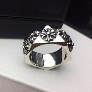 14 Kt Hallmark Real Solid White Gold Cross Engagement Ring Size 5,6-11