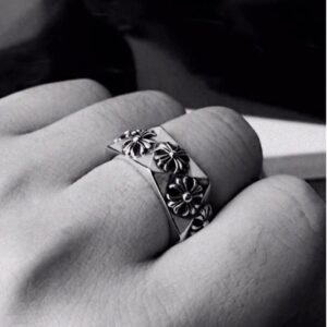 14 Kt Hallmark Real Solid White Gold Cross Engagement Ring Size 5,6-11