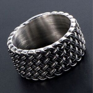 14 Kt Hallmark Real Solid White Gold Criss Cross Band Ring Size 5,6-11