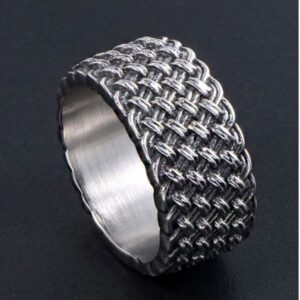 14 Kt Hallmark Real Solid White Gold Criss Cross Band Ring Size 5,6-11