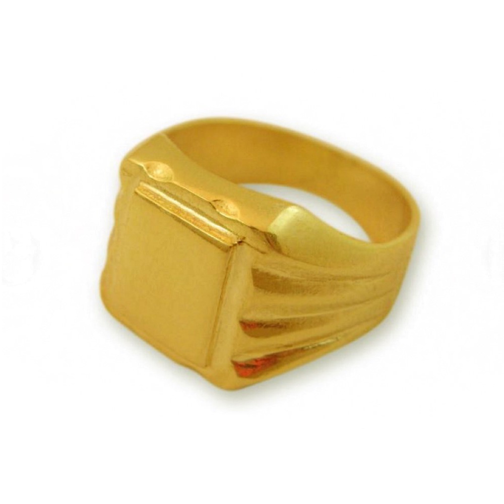 Fine Jewelry 22 Kt Hallmark  Solid Yellow Gold Signet Ring Size 6-10