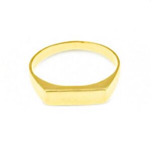 22 Kt Hallmark  Solid Yellow Gold Dainty Signet Band Ring Size 5-10