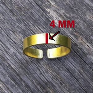 22 Kt Hallmark   Yellow Gold Hammered Thumb Band Ring Size 6 7 7.5 8 9