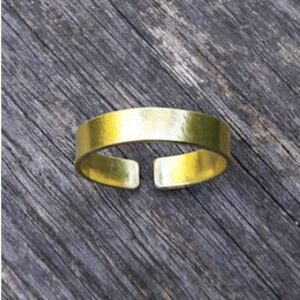 22 Kt Hallmark   Yellow Gold Hammered Thumb Band Ring Size 6 7 7.5 8 9