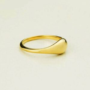 Fine Jewelry 22 Kt Hallmark  Solid Yellow Gold Curve Ring Size 5-10