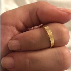 Fine Jewelry 22 Kt Hallmark Real Solid Yellow Gold Band Ring Size 5-10