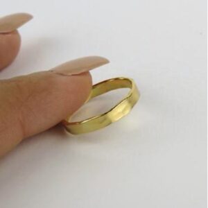 Fine Jewelry 22 Kt Hallmark Real Solid Yellow Gold Band Ring Size 5-10