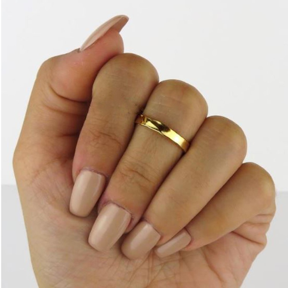 Fine Jewelry 22 Kt Hallmark Real Solid Yellow Gold Band Ring Size 5-10